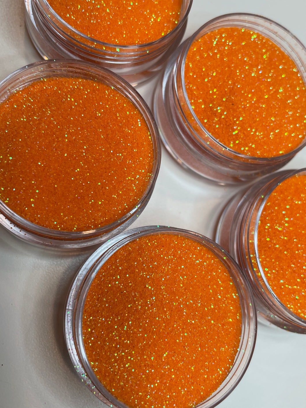 Orange loose glitter