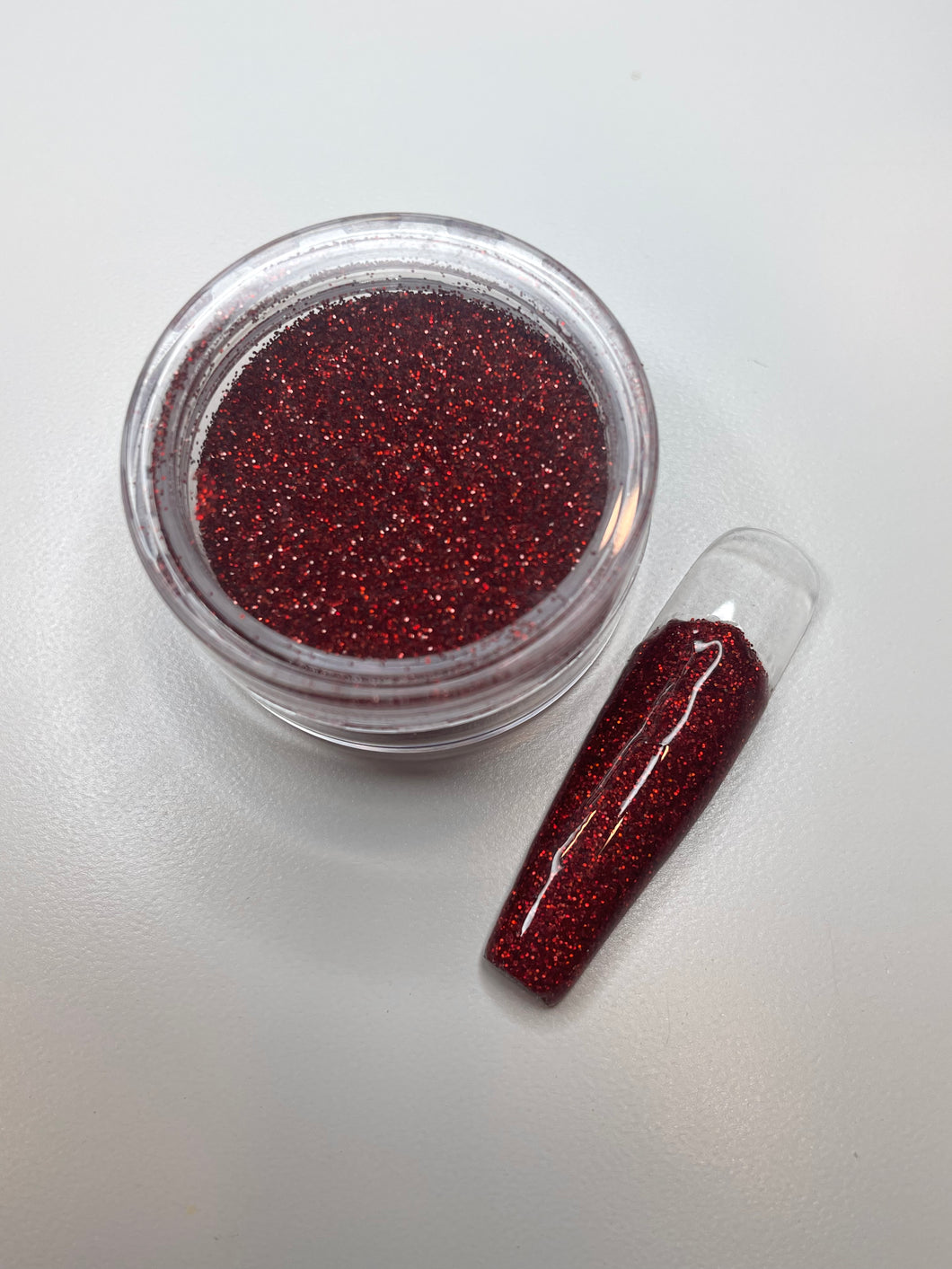 Red loose glitter