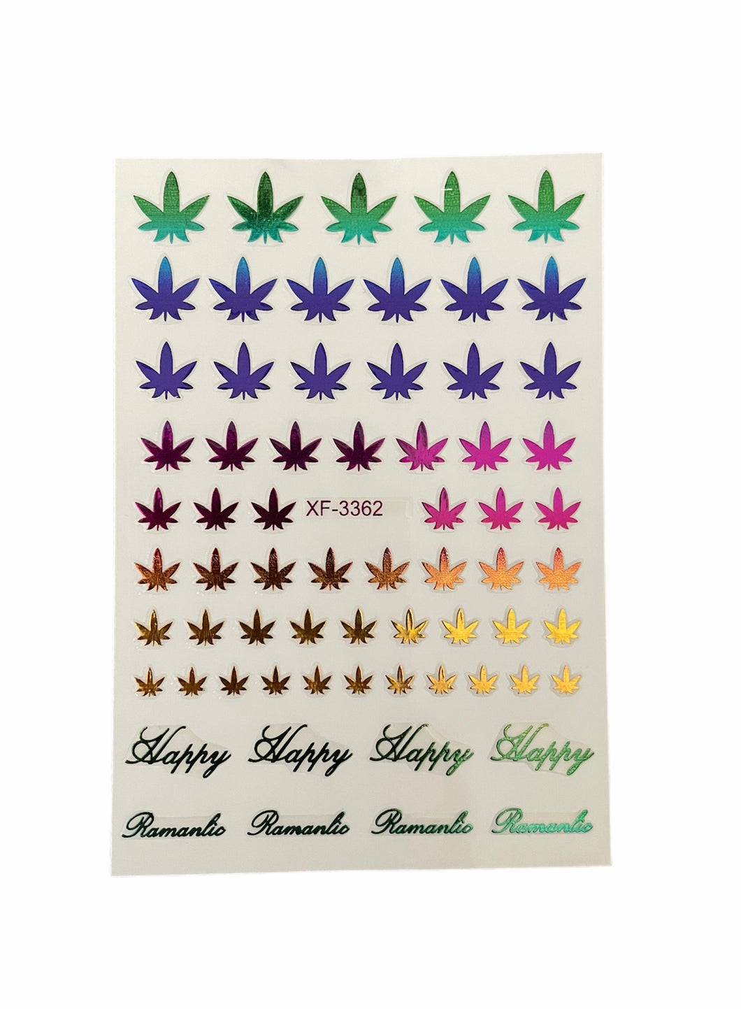 Cannabis Nail Stickers