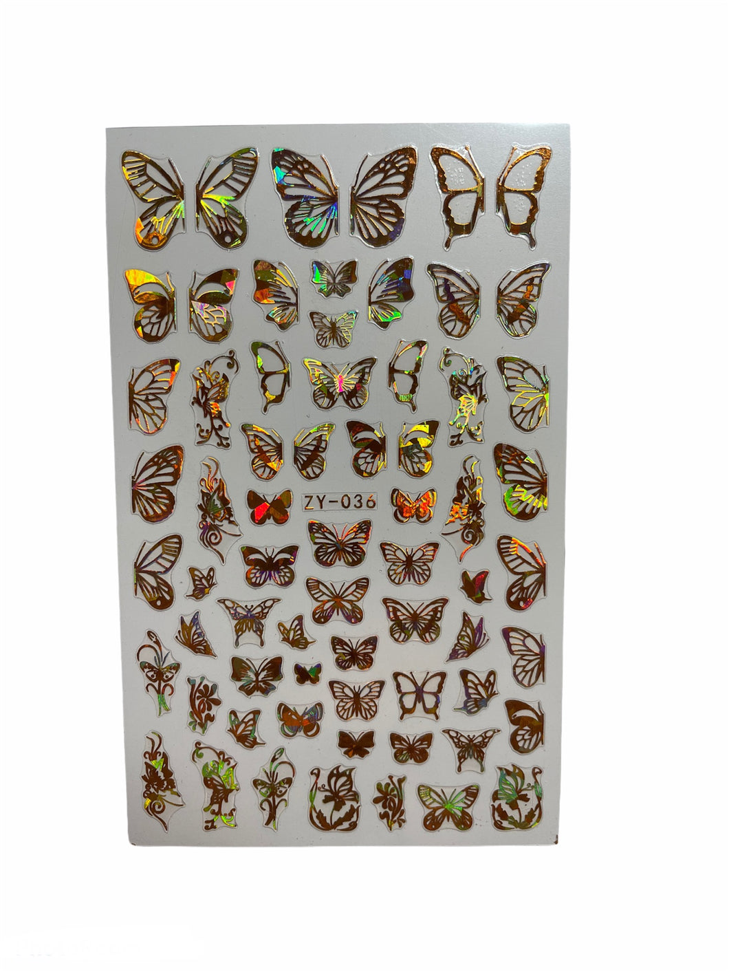 Butterfly Chrome Nail Stickers